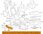 Gm Oem 11-15 Volt Passenger Seat Components-outer Finish Pnl 20933907. Fixed Price $11.42.
