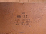 Nos 1978 Ford Heater Blower 12V Motorcraft MM-341. Fixed Price $75.00.