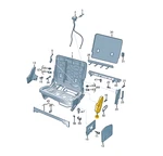 New Volkswagen Atlas CA1 Teramont Rear Left Seat Cover 3CN88531782V No Duties. Fixed Price $32.53.