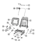 Genuine Mopar Front Seat Back Frame 68110260AA. Fixed Price $872.85.