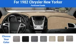 Dashboard Mat Cover For 1982 Chrysler New Yorker (sedona Suede). Fixed Price $83.95.