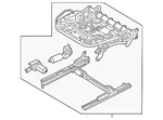 Genuine Audi Cushion Frame 4M0-881-105-AR. Fixed Price $835.61.