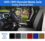 Genuine Neoprene Seat Covers For 1995-1999 Chevrolet Monte Carlo. Fixed Price $270.00.