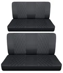 Fits 1959 To 1968 Chevy Impala 4DOOR Front And Rear Bench Seat Covers Charcoal. Fixed Price $149.99.