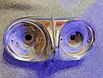 1958 Chevy Belair Biscayne Delray Wagon Tail Light Bezel 5948753 Lh Rh. Fixed Price $50.00.