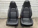 98-04 Porsche 996 911 Carrera Boxster Front Pair Seat Leather Black Oem. Fixed Price $900.00.