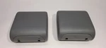 2007-2018 Jeep Wrangler Lh Pair Of Rear Headrest Gray Vynl. Fixed Price $146.46.