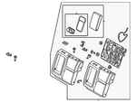 Genuine Nissan Seat Back Assembly 88650-6RE2B. Fixed Price $1520.40.