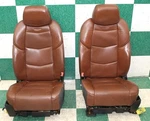 *wear* 15' Escalade Brown Leather Heated Cooled Mem Front Bucket Seats Pair 2X. Fixed Price $673.54.