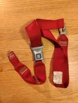 Gm 3066449, Firestone 1557, 5B77 Red Seat Belt, 63 Corvette. Fixed Price $35.00.