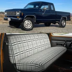 Full Size Car Truck Front Bench Seat Cover Gray Saddle Ford Ranger Xlt Stx. Fixed Price $55.09.