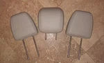 2014-2019 Ford Fiesta Rear Leather Folding Head Rest Set Of 3 Beige 2015 2016. Fixed Price $77.62.
