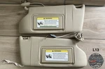 Oem 2001 2008 Jaguar X-type Sun Visors Set Pair Tan With Lights. Fixed Price $125.00.