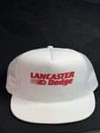 Nos Lancaster Dodge Trucker Hat Cap Mesh Snapback White Vintage. Fixed Price $18.99.