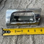 1957-1958 Cadillac Front Seat Back Pull Grab Handle Bar Chrome 4234204. Fixed Price $45.00.