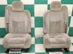 *wear* 04' Silverado Tan Cloth Dual Manual Front Lh Rh Bucket Seats Pair 2X AE7. Fixed Price $726.74.